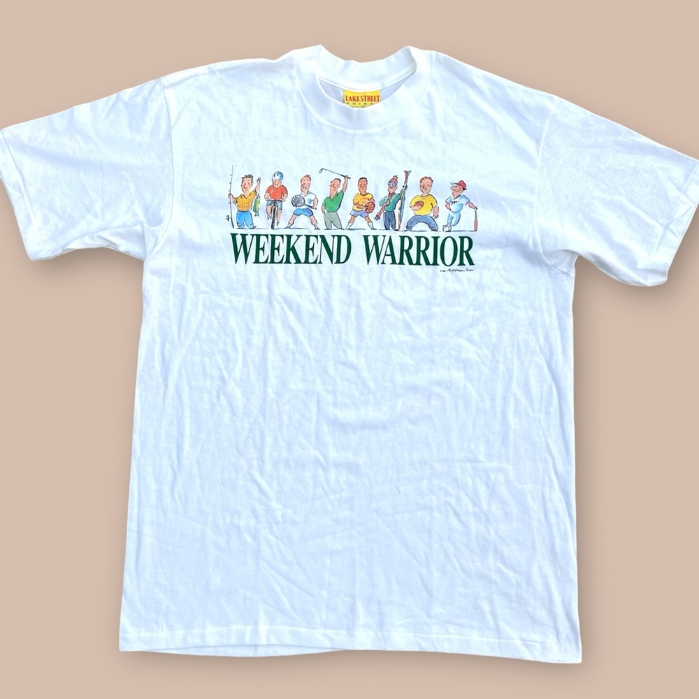 Vintage 90s - Lake Street Shirts - Short Sleeve Single Stitch Grandpa T-Shirt XL - Picture 3 of 8